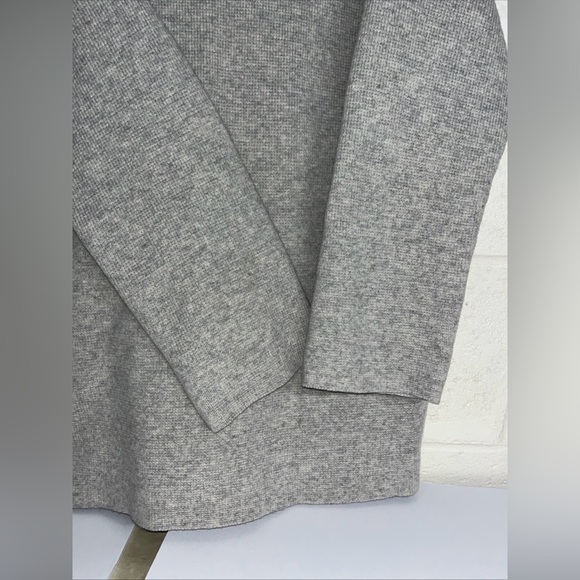 Madewell Women's Sz. M Grey Merino Wool Long Line Cardigan Sweater - Picture 6 of 10